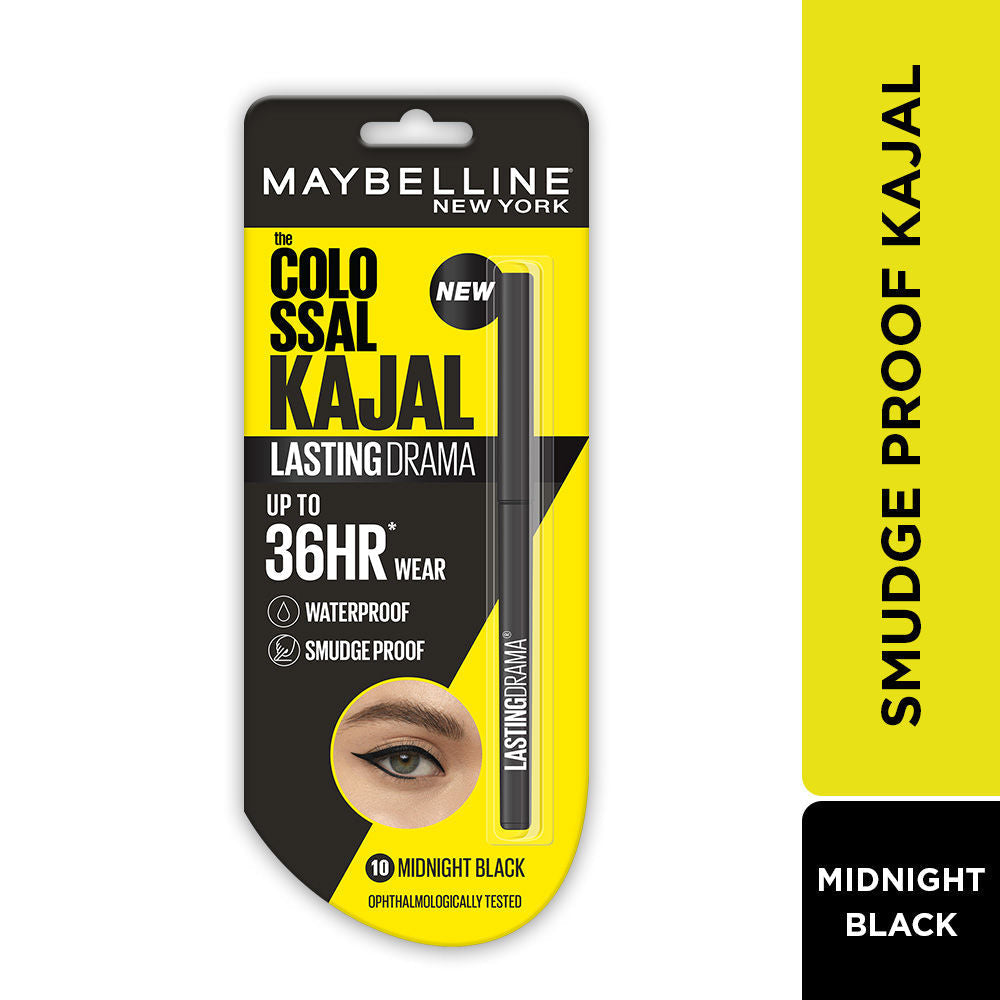 Maybelline New York Colossal Lasting Drama Kajal - Midnight Black, 0.13g Buy at Indicrest