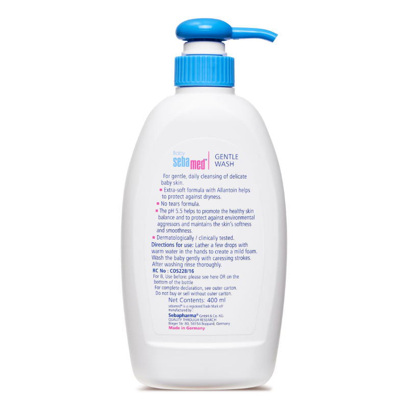 Sebamed Baby Gentle Wash, PH 5.5, With Allantoin, No Tears Formula, Clinically Tested, 400ml Buy at Indicrest Image 3