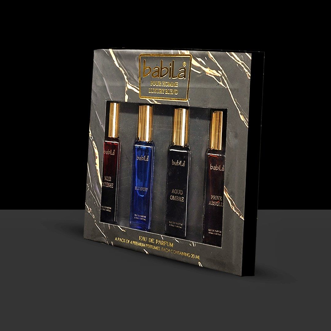 Babila Pour Homme Luxury Blend Perfume Set Of 4 Combo, 80ml Buy at Indicrest Image 2