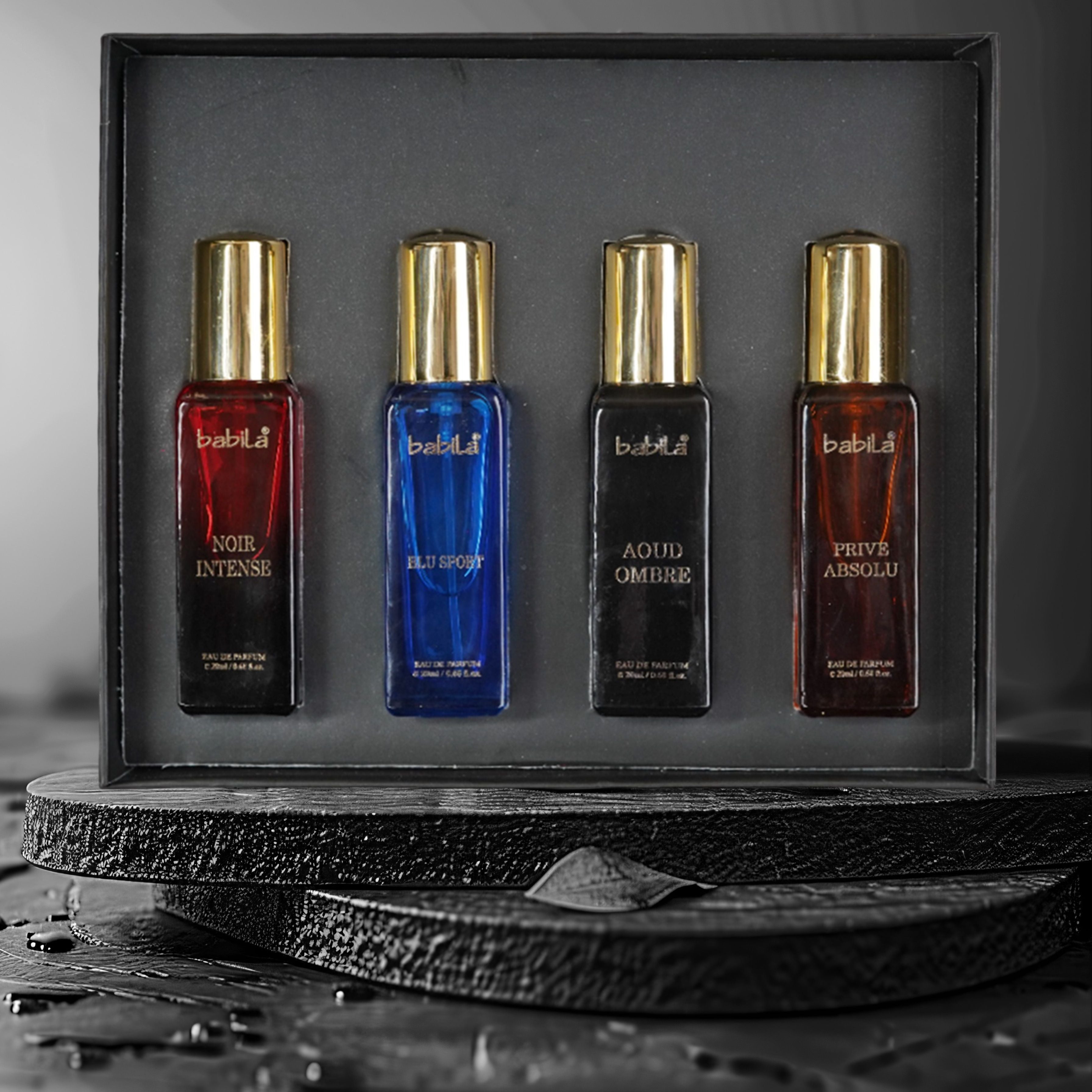 Babila Pour Homme Luxury Blend Perfume Set Of 4 Combo, 80ml Buy at Indicrest Image 3