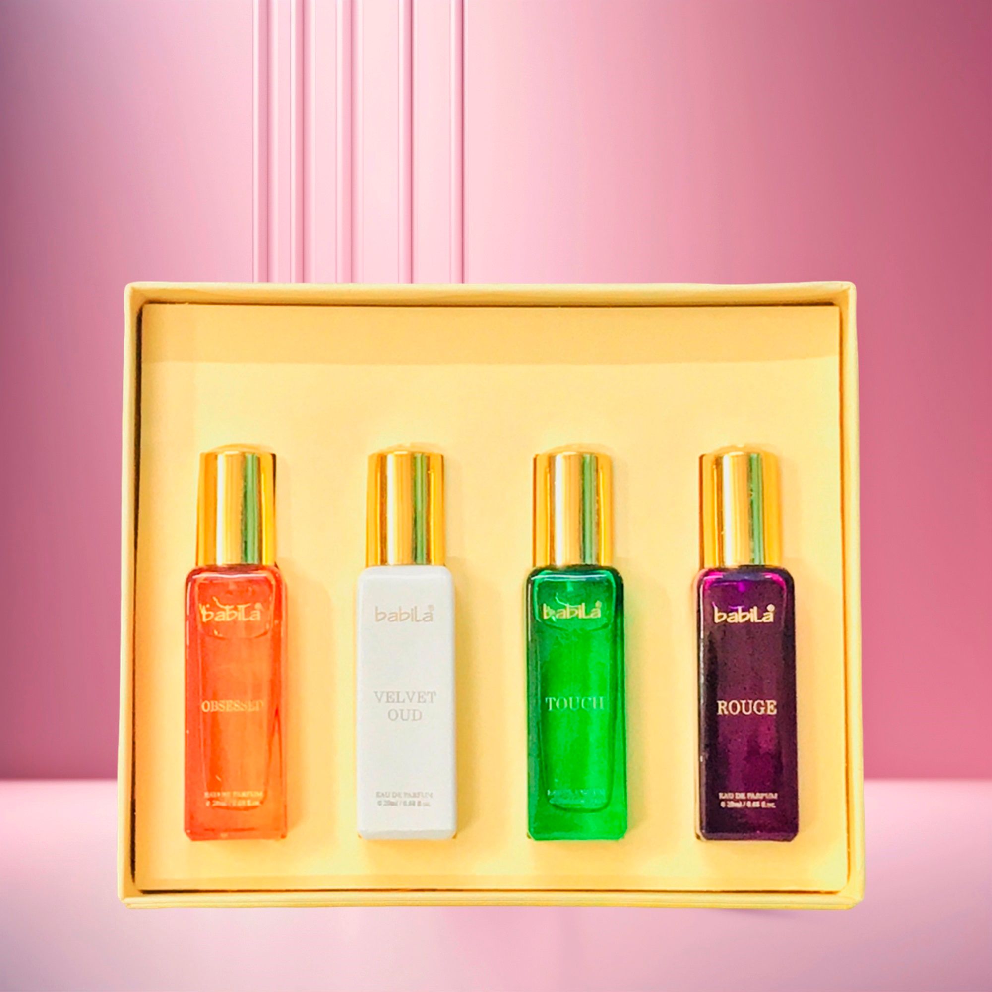 Babila Pour Femme Luxury Blend Perfume Set Of 4 Combo, 80ml Buy at Indicrest Image 3