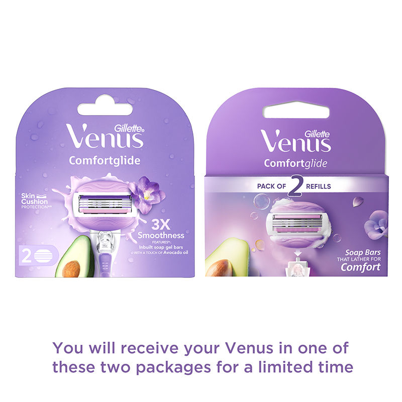 Gillette Venus Comfortglide Razor Blades - 2 Pieces Buy at Indicrest Image 2