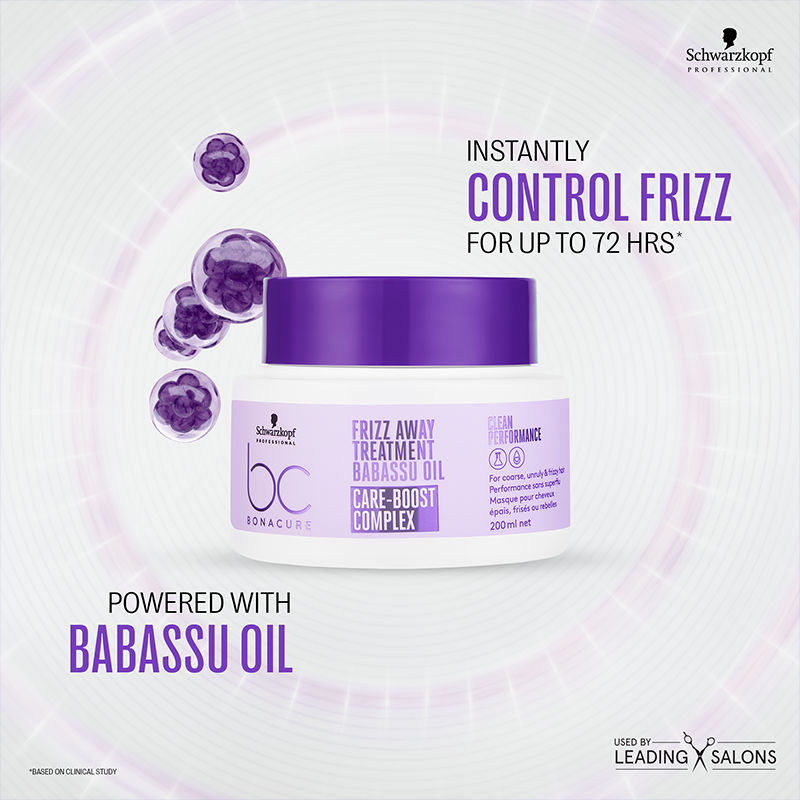 Schwarzkopf Professional Bonacure Frizz Away Treatment, 200ml Buy at Indicrest Image 2