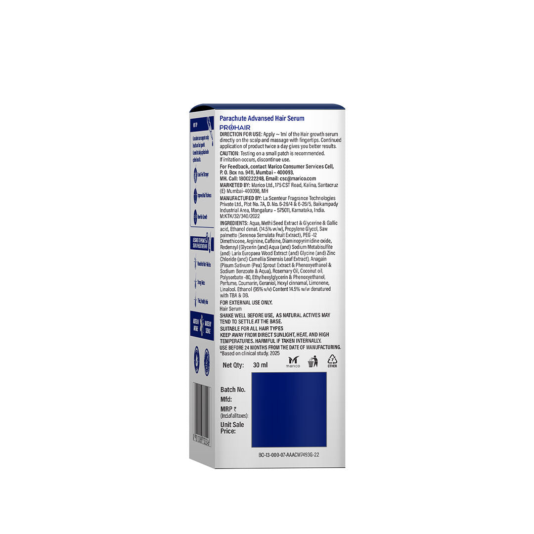 Parachute Advansed Pro Hair Growth Serum, 30ml Buy at Indicrest Image 2