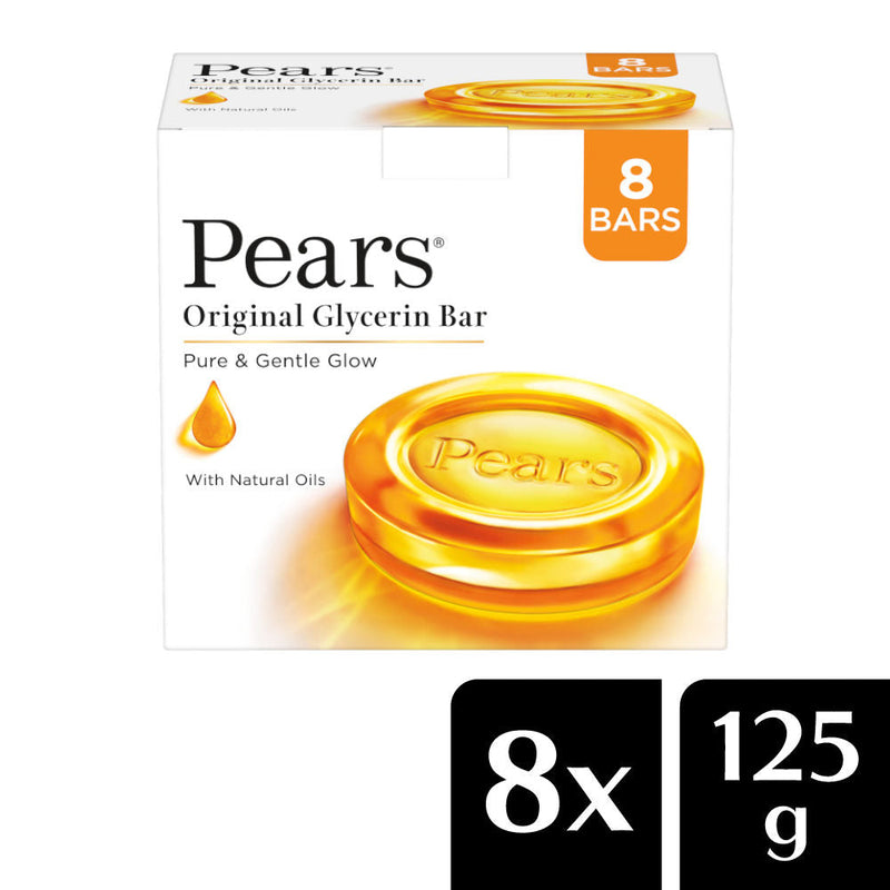 Pears Pure & Gentle Soap Bar Paraben-Free Body Soaps for Soft Skin (Pack of 8), 1000g Buy at Indicrest
