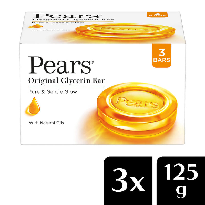 Pears Pure & Gentle Soap Bar Paraben-Free Body Soaps for Soft Skin (Pack of 3), 375g Buy at Indicrest