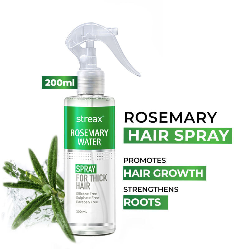 Streax Rosemary Water Spray For Hair Growth, 200ml Buy at Indicrest