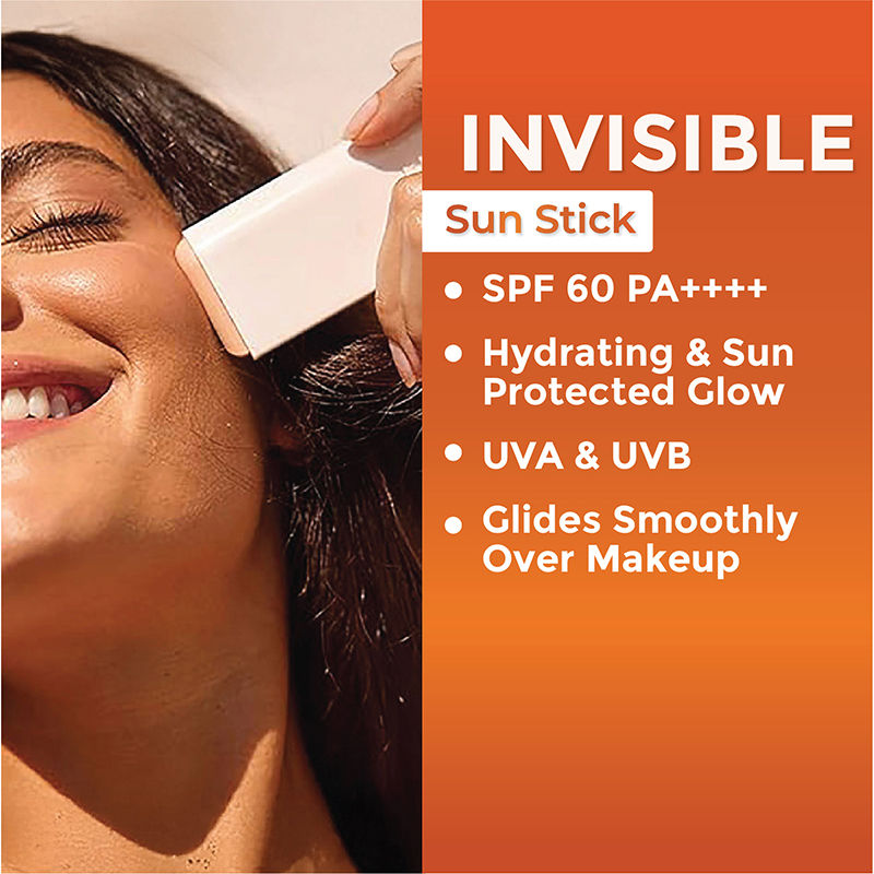 Streax Sunscreen Stick SPF 60 Pa++++, Travel-Friendly, Easy Reapplication & No White Cast Color, 20g Buy at Indicrest Image 2