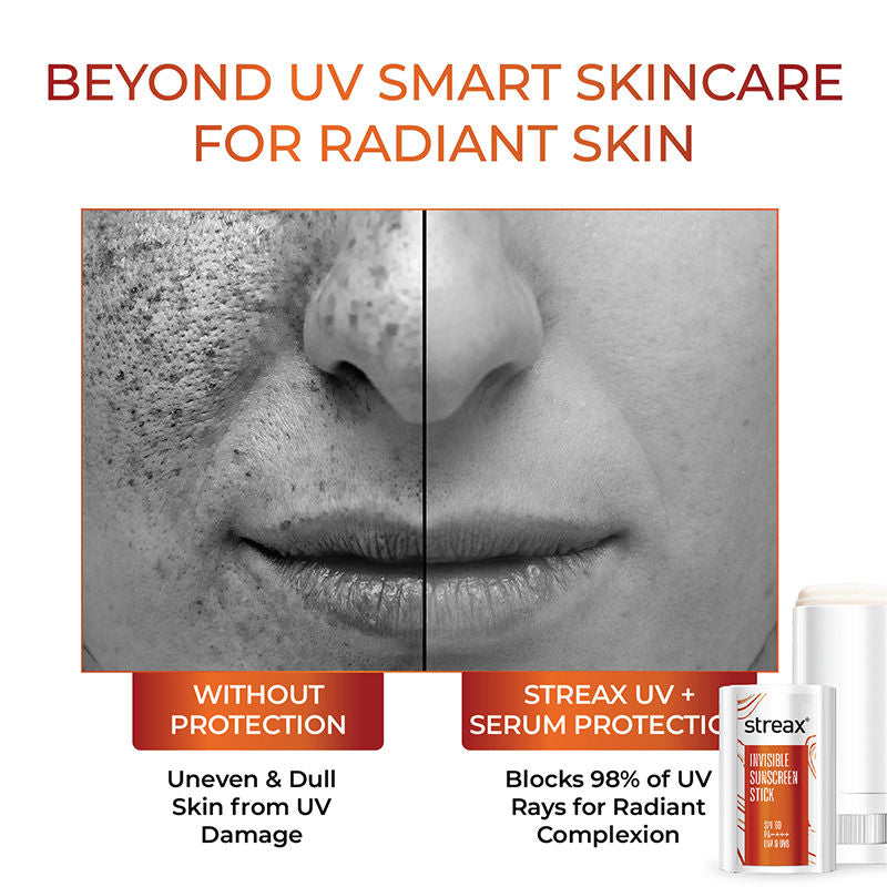 Streax Sunscreen Stick SPF 60 Pa++++, Travel-Friendly, Easy Reapplication & No White Cast Color, 20g Buy at Indicrest Image 5