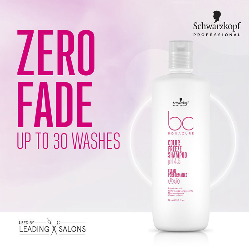 Schwarzkopf Professional Bonacure pH 4.5 Color Freeze Shampoo, 1000ml Buy at Indicrest Image 2