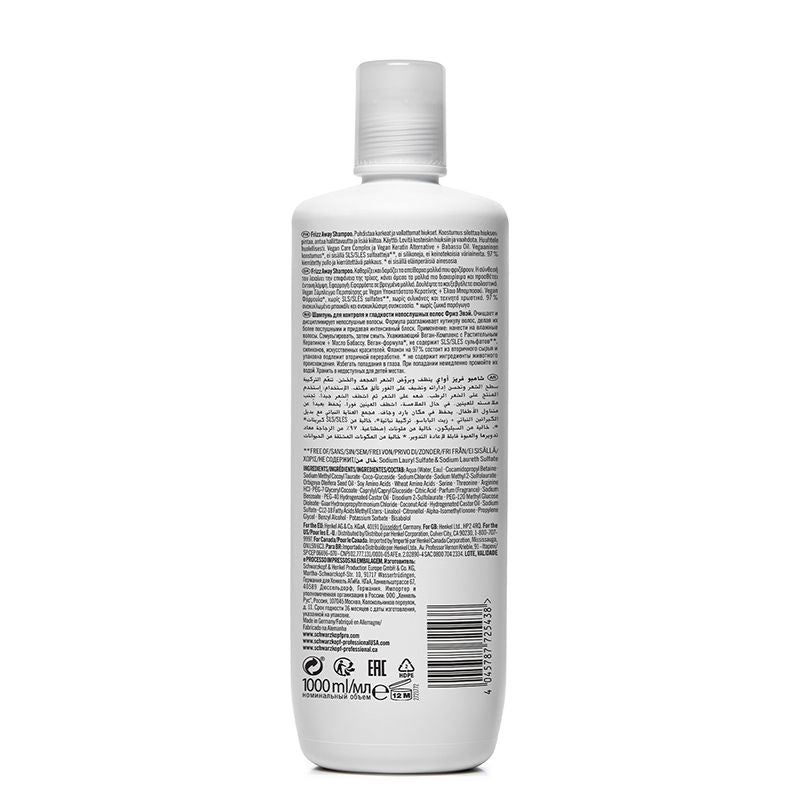 Schwarzkopf Professional Bonacure Frizz Away Shampoo, 1000ml Buy at Indicrest Image 9