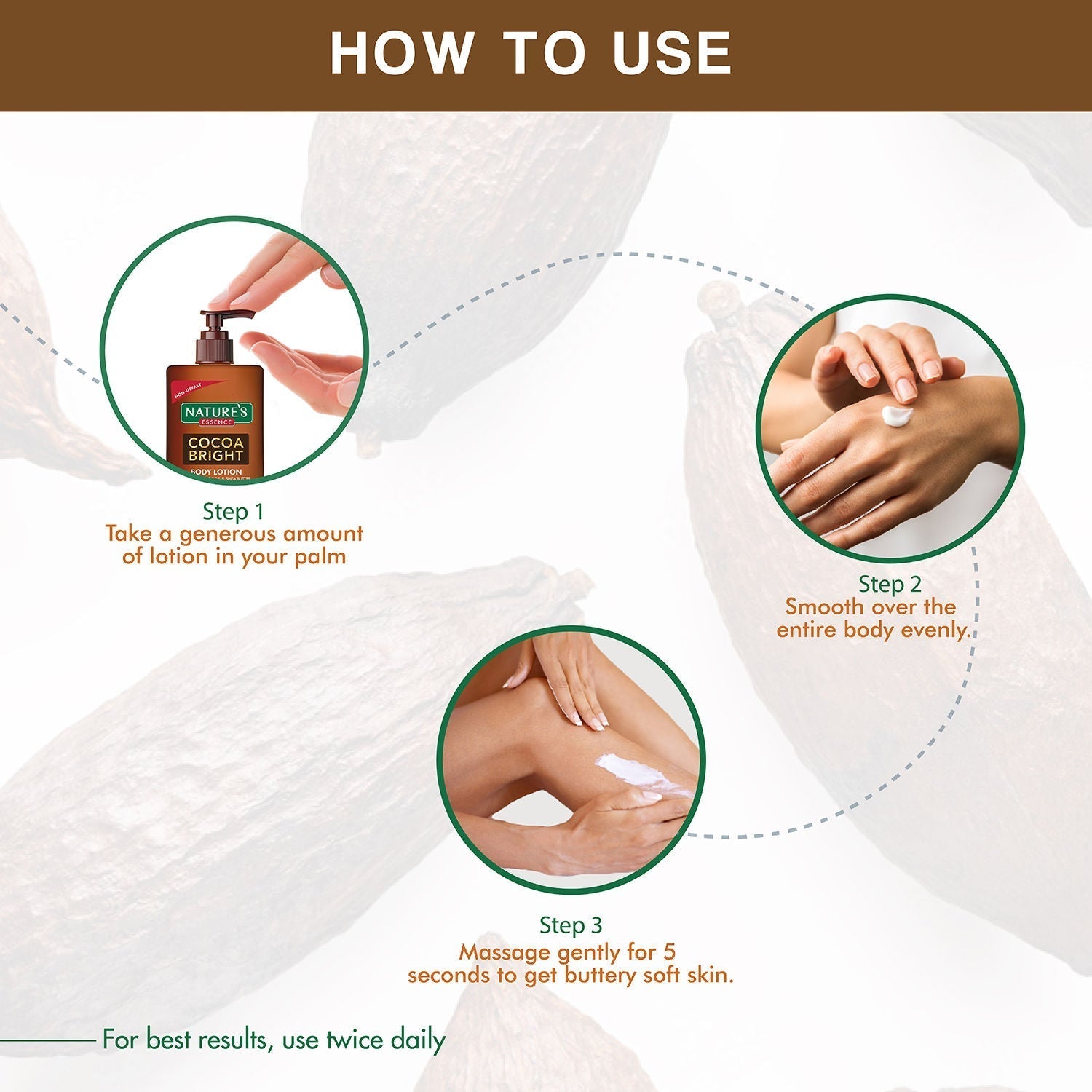 Nature's Essence Cocoa Bright Body Lotion, 400ml Buy at Indicrest Image 5