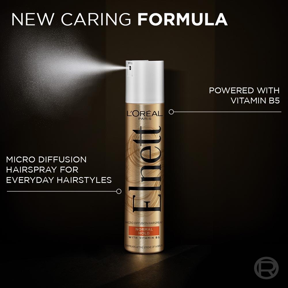 L'Oreal Paris Elnett Satin Normal Hold Hair Spray, 400ml Buy at Indicrest Image 3