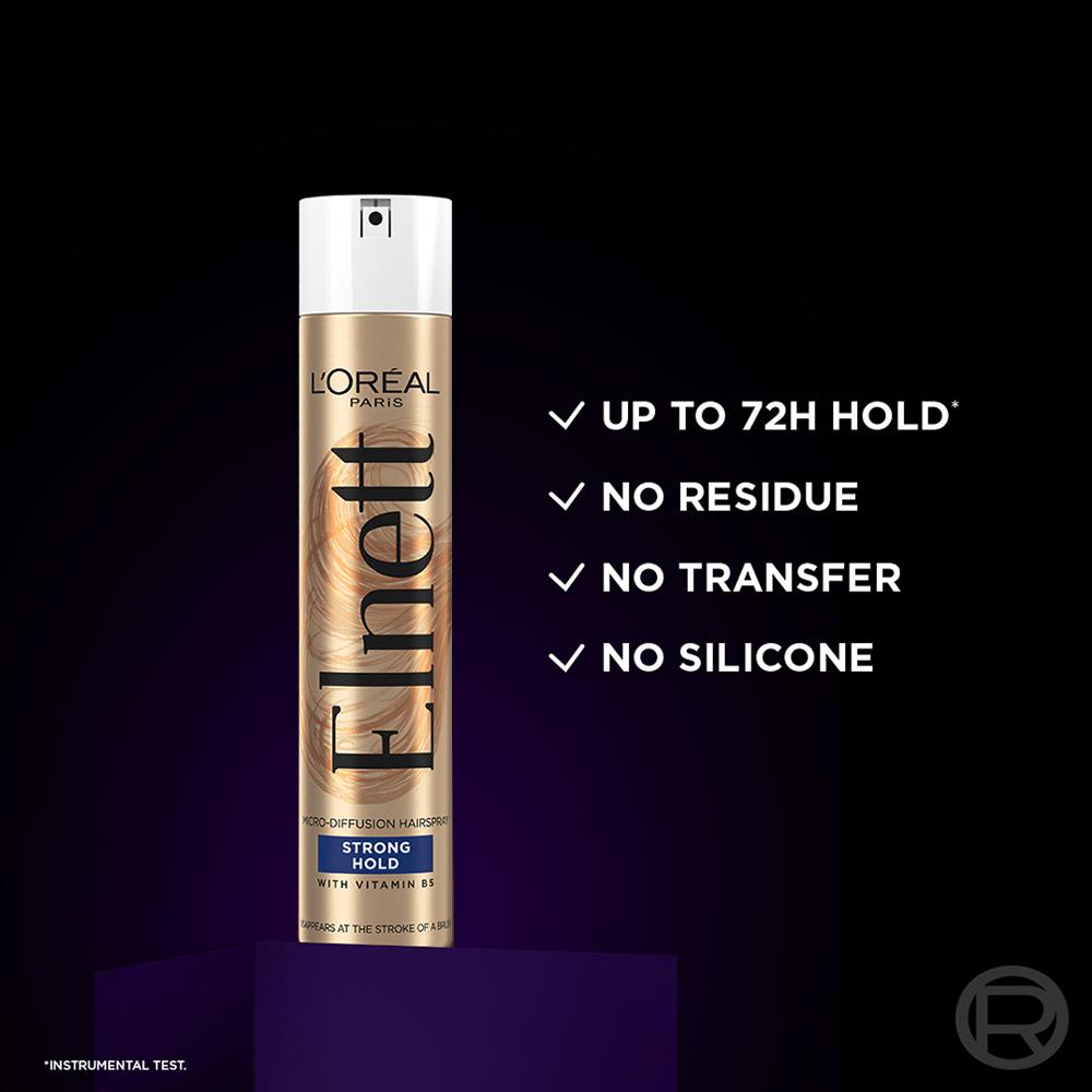 L'Oreal Paris Elnett Strong Hold Micro-Diffusion Hair Spray, 400ml Buy at Indicrest Image 4