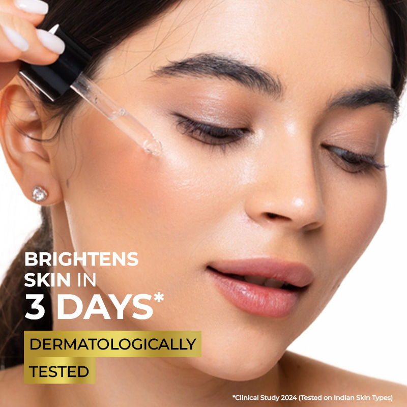 Streax Bright & Shine Face Serum For Brightening, Dark Spots Reduction, 30ml Buy at Indicrest Image 5