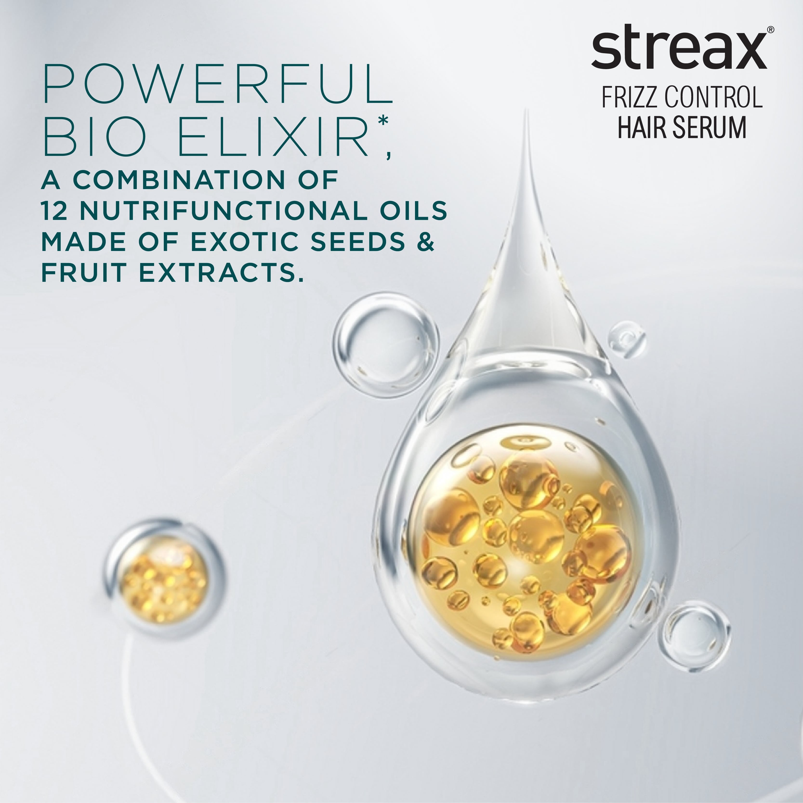 Streax Frizz Control Hair Serum For Dry & Frizzy Hair, 45ml Buy at Indicrest Image 3