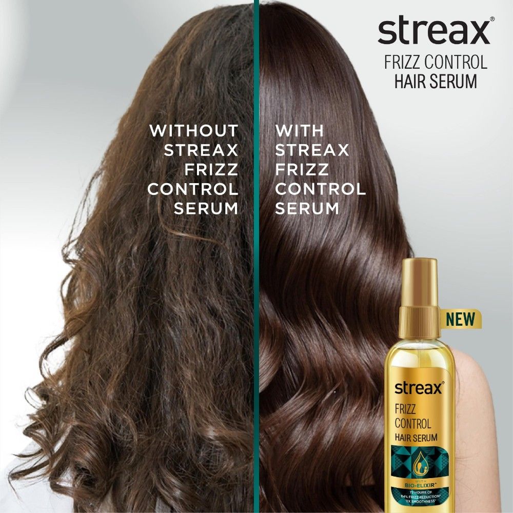 Streax Frizz Control Hair Serum For Dry & Frizzy Hair, 45ml Buy at Indicrest Image 6