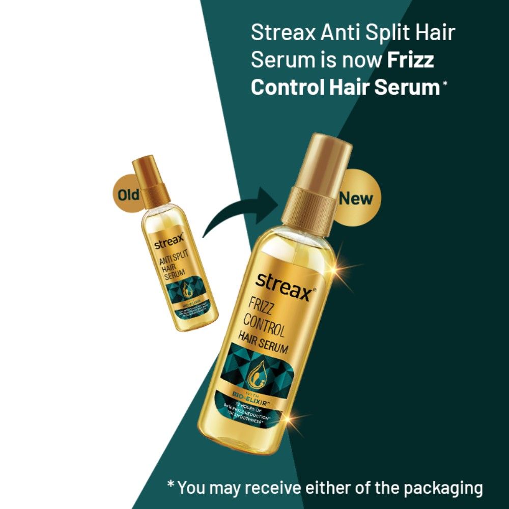 Streax Frizz Control Hair Serum For Dry & Frizzy Hair, 100ml Buy at Indicrest Image 9
