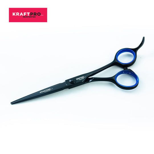 KRAFTPRO Swb 5.5Inch Professional Salon Barber Scissors Hair Cutting Black With Case & Oil, 1 piece Buy at Indicrest