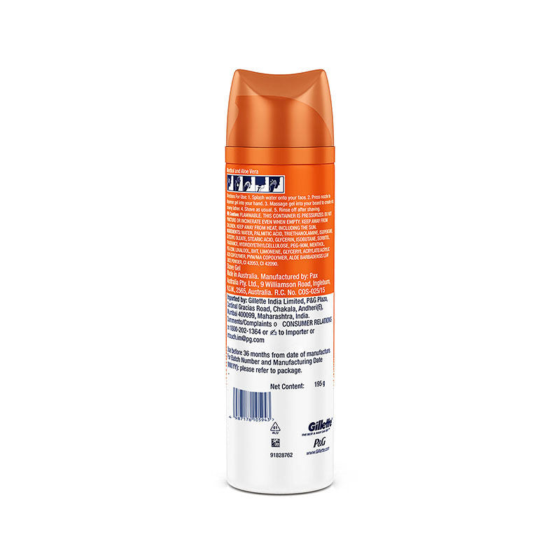 Gillette Pro Shaving Gel Icy Cool With Menthol, 195g Buy at Indicrest Image 2