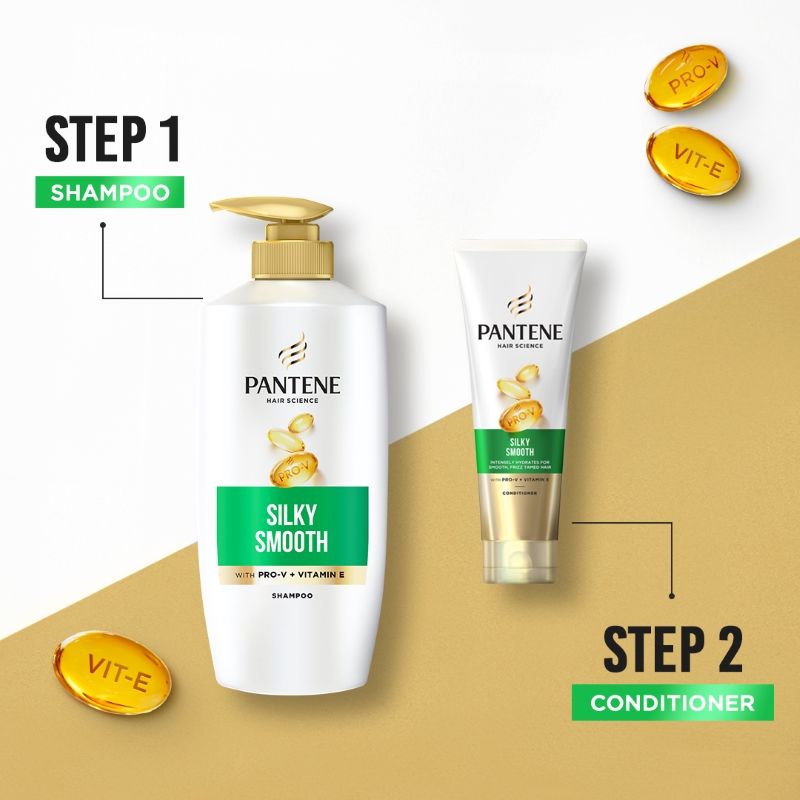 Pantene Advanced Hair Fall Solution Silky Smooth Care Conditioner, 100ml Buy at Indicrest Image 4