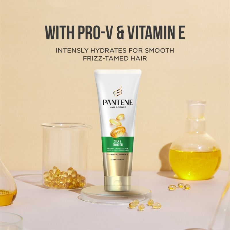 Pantene Hair Science Hair Fall Solution + Silky Smooth Care Conditioner, 200ml Buy at Indicrest Image 3