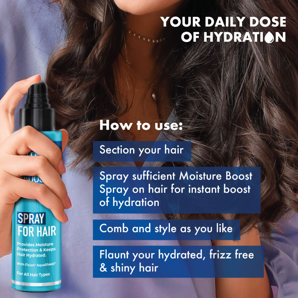 Streax Moisture Boost Spray Hair Serum, For Dry & Frizzy Hair, 50ml Buy at Indicrest Image 7