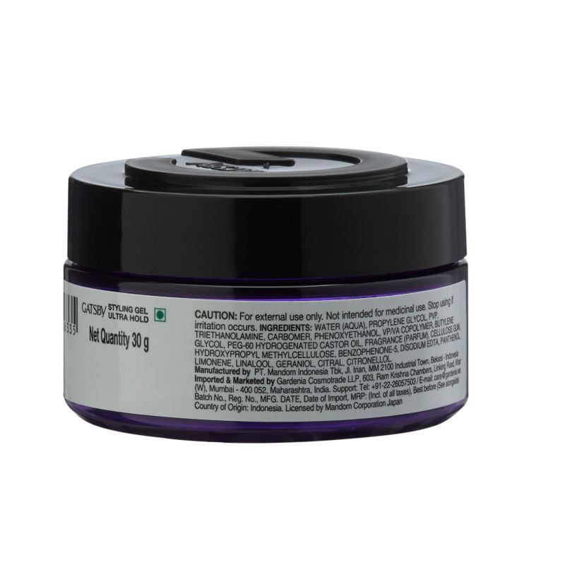 Gatsby Ultra Hold Styling Gel, 30g Buy at Indicrest