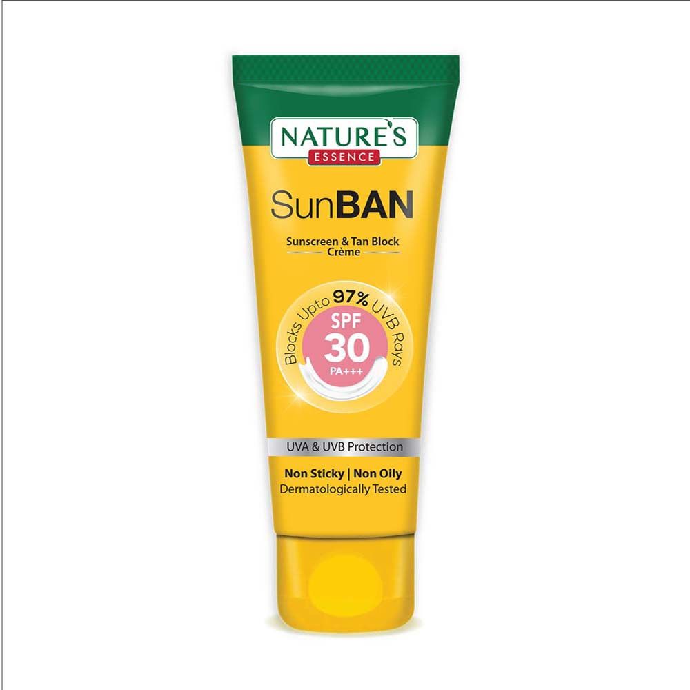 Nature's Essence Sunban SPF 30 PA+++ Sunscreen & Tan Block Creme, 120ml Buy at Indicrest Image 2