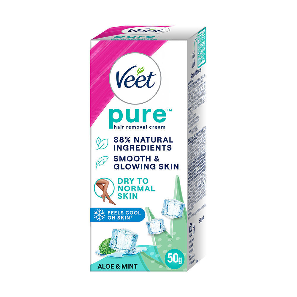 Veet Pure Hair Removal Cream For Women For Dry To Normal Skin, 50g Buy at Indicrest