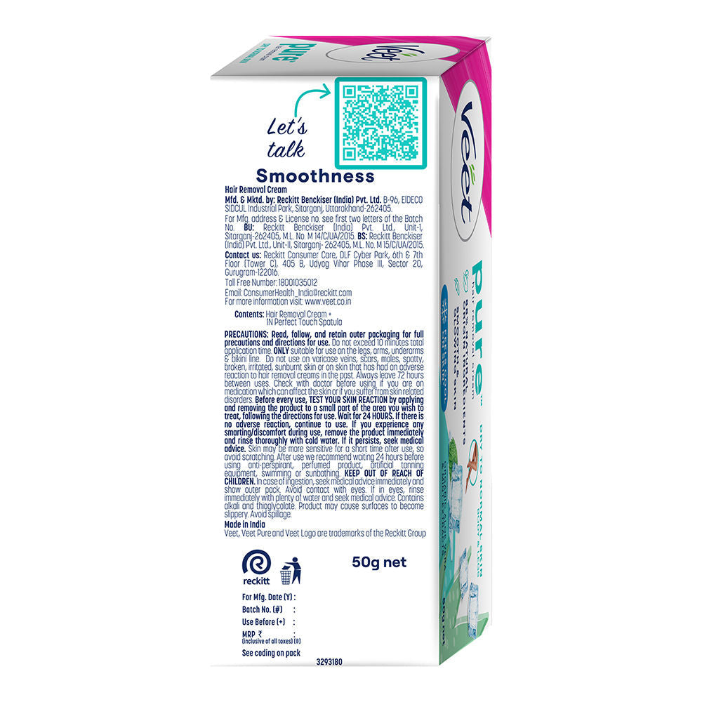 Veet Pure Hair Removal Cream For Women For Dry To Normal Skin, 50g Buy at Indicrest Image 7