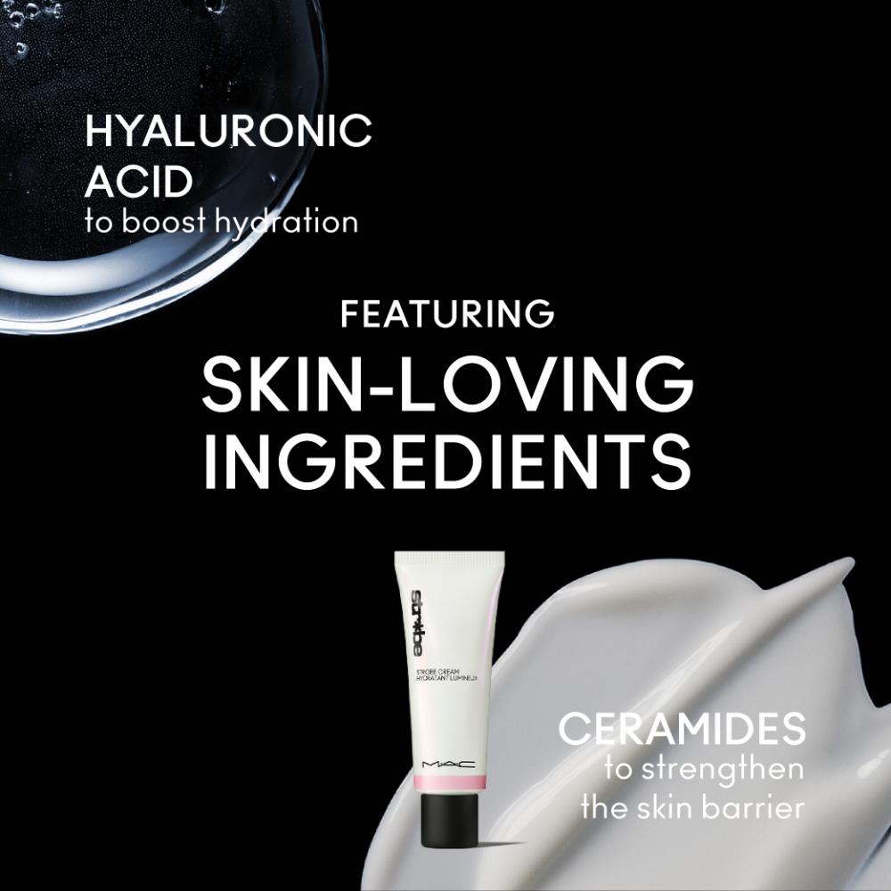 M.A.C Strobe Cream - Pinklite | Illumiting Moisturizer & Liquid Highlighter, 50ml Buy at Indicrest Image 3