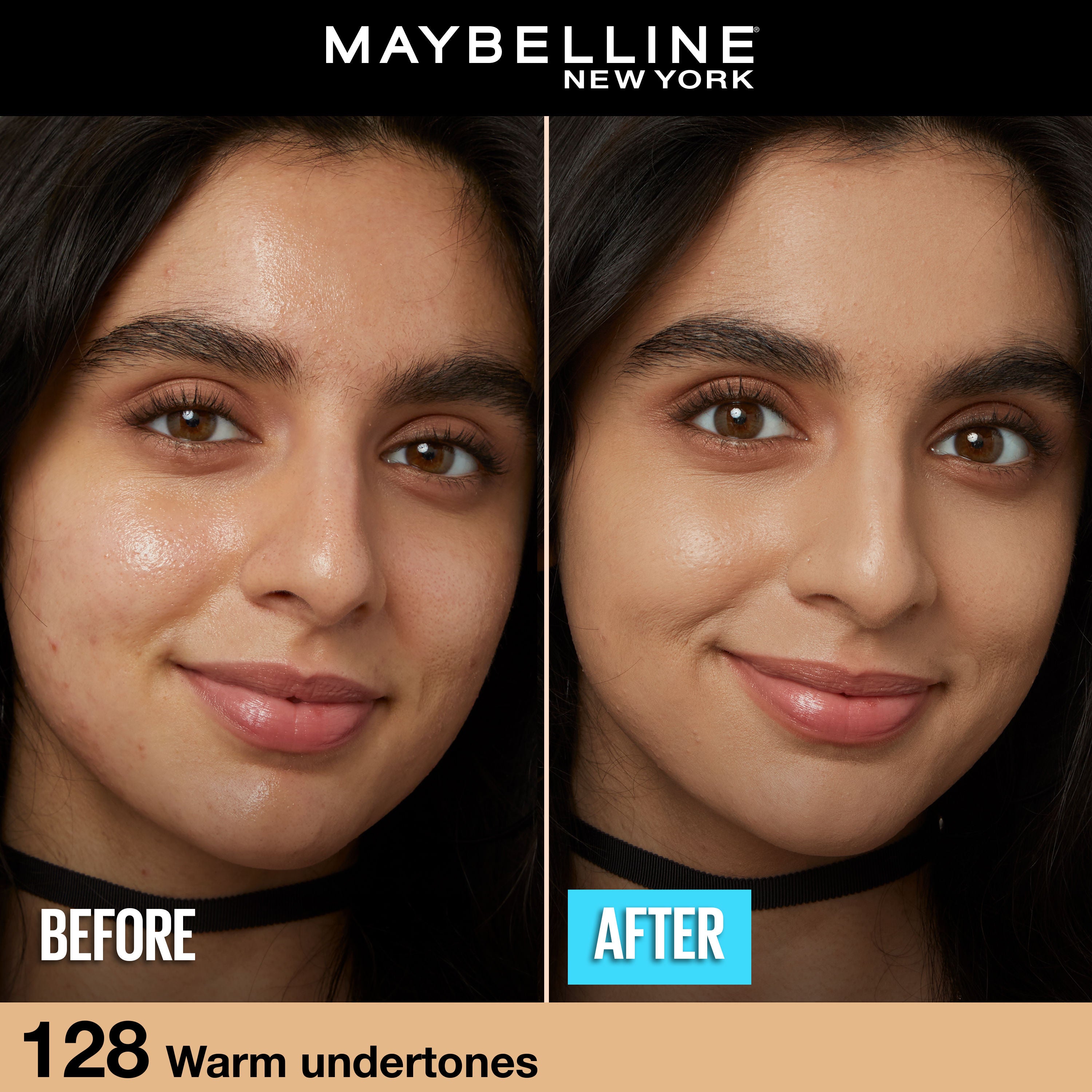 Maybelline New York Fit Me Matte+Poreless 16H Oil Control Foundation With SPF 22 PA++ 128, 30ml Buy at Indicrest Image 4