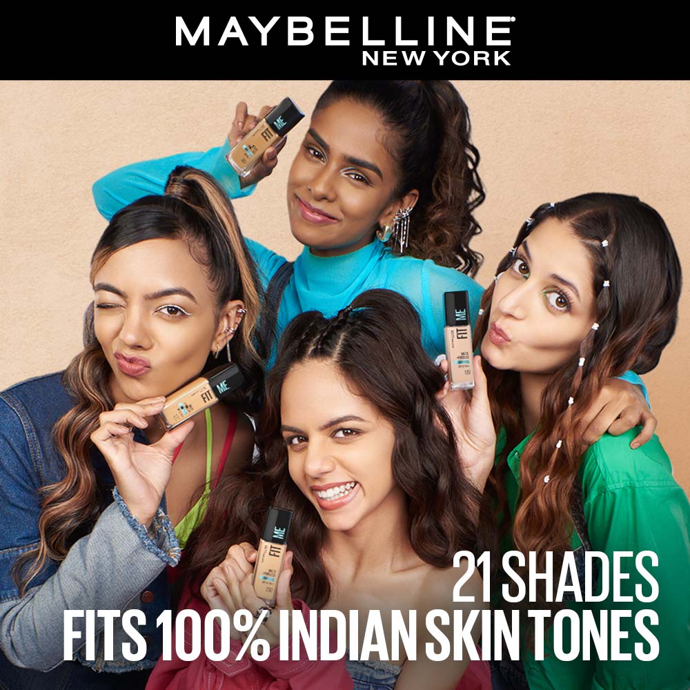 Maybelline New York Fit Me Matte + Poreless 16H Oil Control Foundation With SPF 22 PA ++ 128 Warm Nude, 18ml Buy at Indicrest Image 5