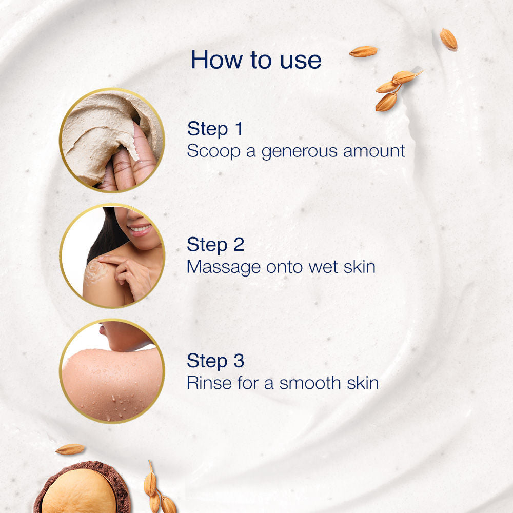 Dove Crushed Macadamia & Rice Milk Moderate Exfoliating Body Scrub, 100g Buy at Indicrest Image 5