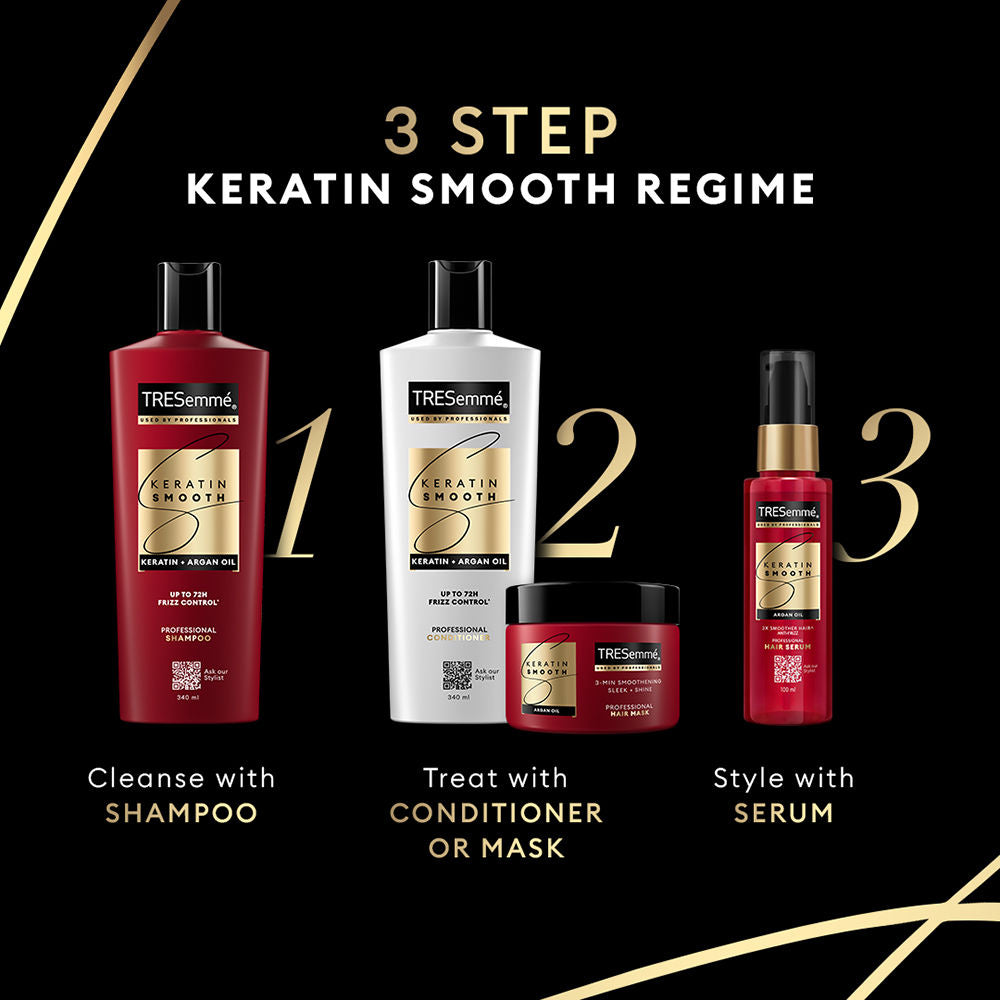 TRESemme Keratin Smooth Conditioner with Moroccan Argan Oil Controls Frizz up to 72 Hours, 335ml Buy at Indicrest Image 8