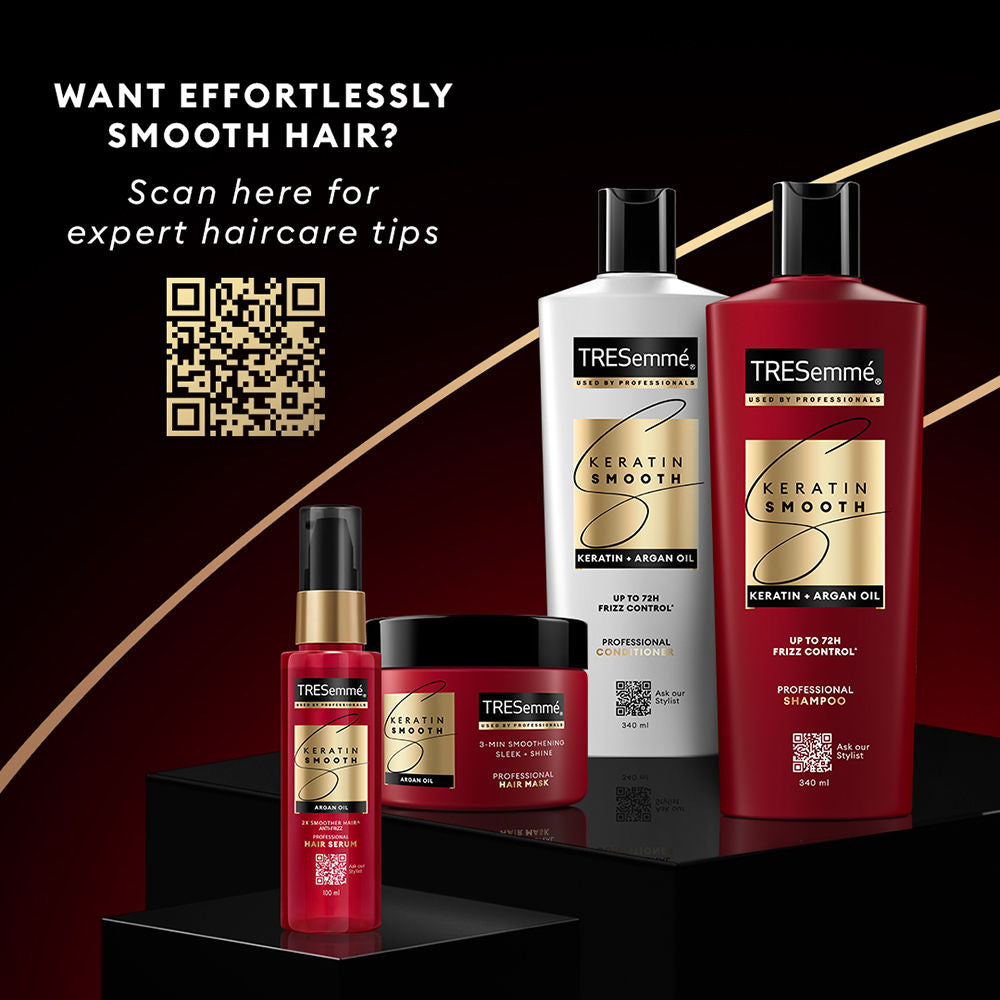 TRESemme Keratin Smooth Conditioner with Moroccan Argan Oil Controls Frizz up to 72 Hours, 335ml Buy at Indicrest Image 9