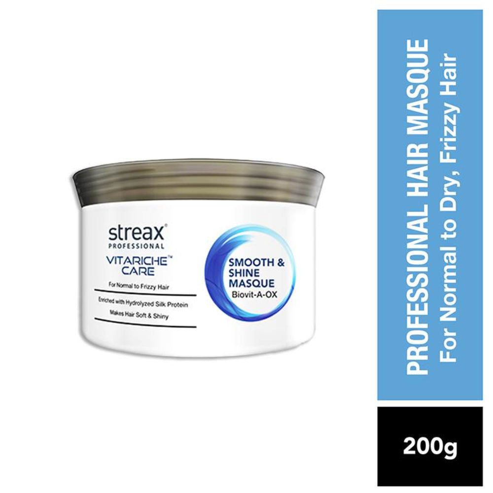 Streax Professional Vitariche Care Smooth & Shine Hair Masque For Frizzy & Dry hair, 200g Buy at Indicrest