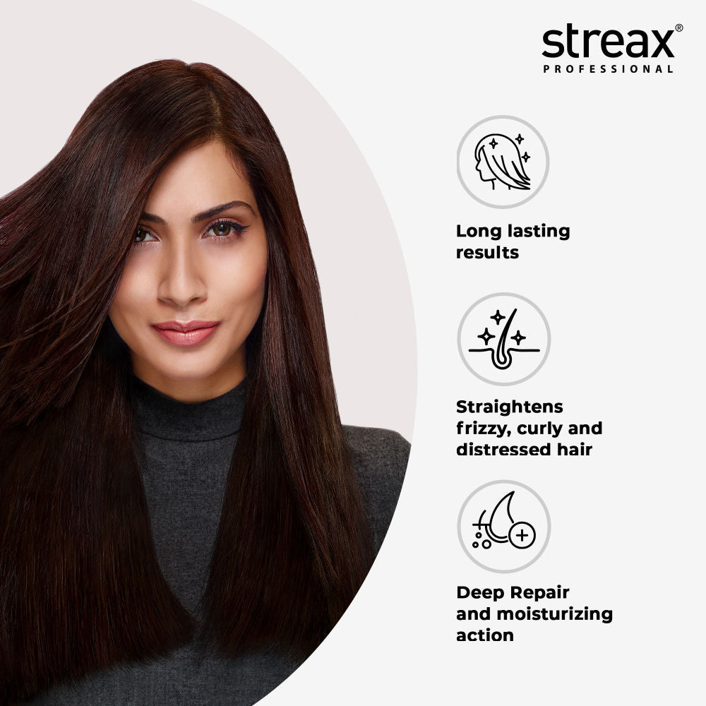 Streax Professional Canvoline Hair Straightening Cream For Curly & Frizzy Hair Mild, 500g Buy at Indicrest Image 2