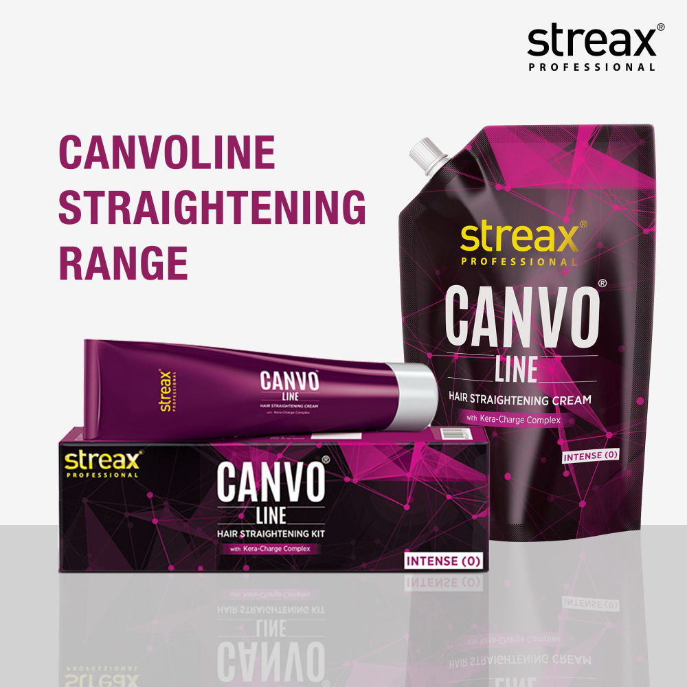 Streax Professional Canvoline Hair Straightening Cream For Curly & Frizzy Hair Mild, 500g Buy at Indicrest Image 6
