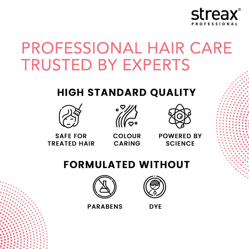 Streax Professional Argan Secrets Moisturisng Shampoo For Colour Treated Hair Enriched With Argan Oil & UV Filter, 300ml Buy at Indicrest Image 8
