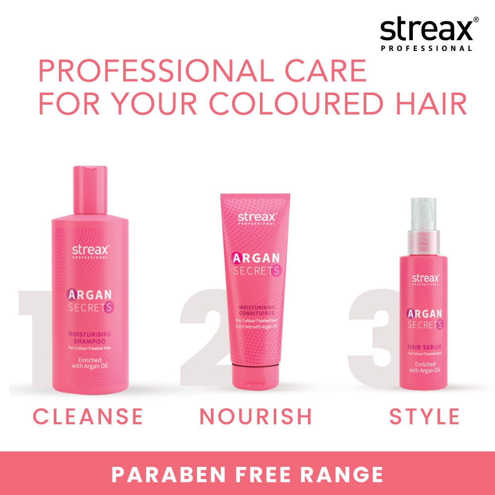 Streax Professional Argan Secrets Colour Protect Shampoo, Enriched With Argan Oil & UV Filter, 1.5 litres Buy at Indicrest Image 6