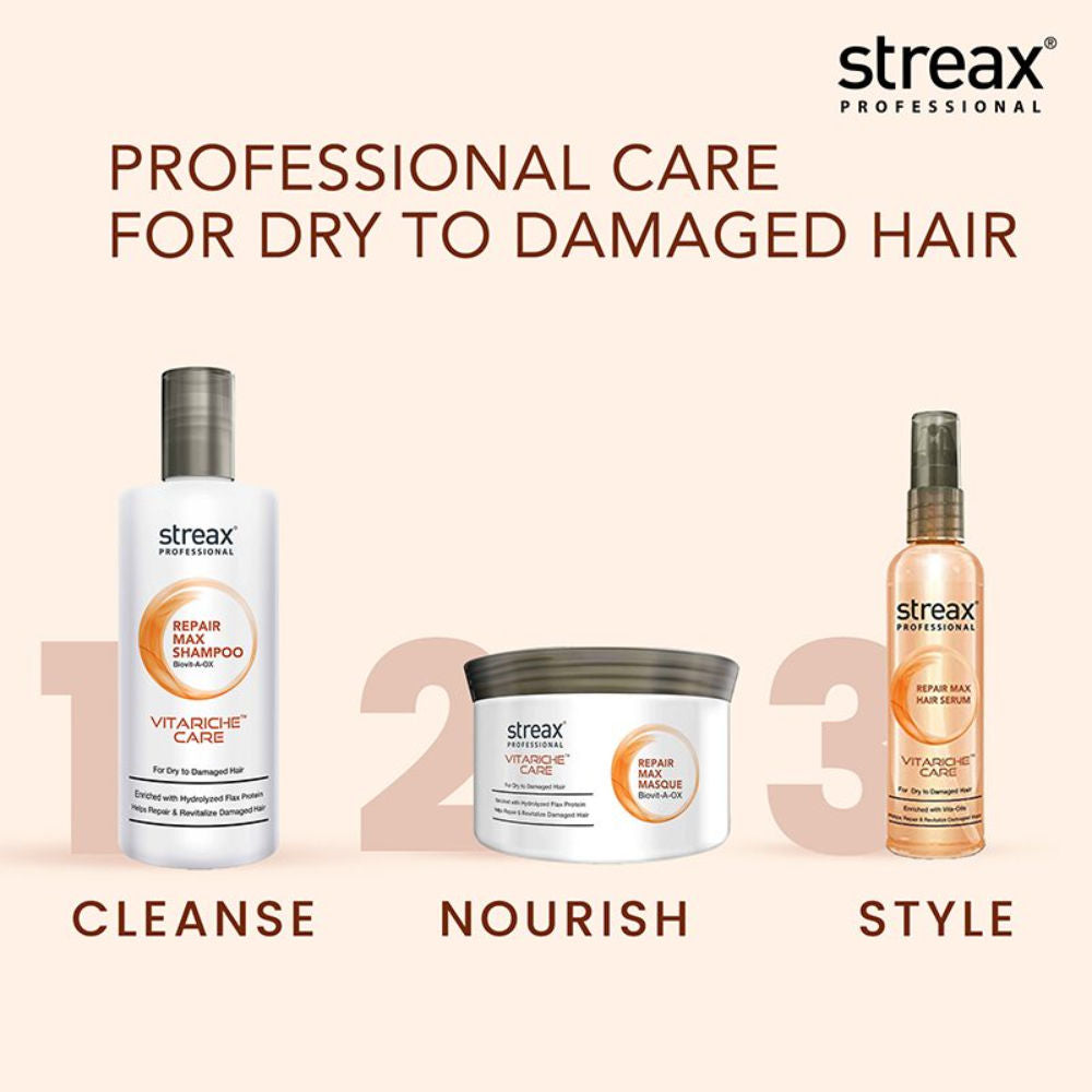 Streax Professional Vitariche Care Repair Max Hair Masque For Healthy Hair, 500g Buy at Indicrest Image 7