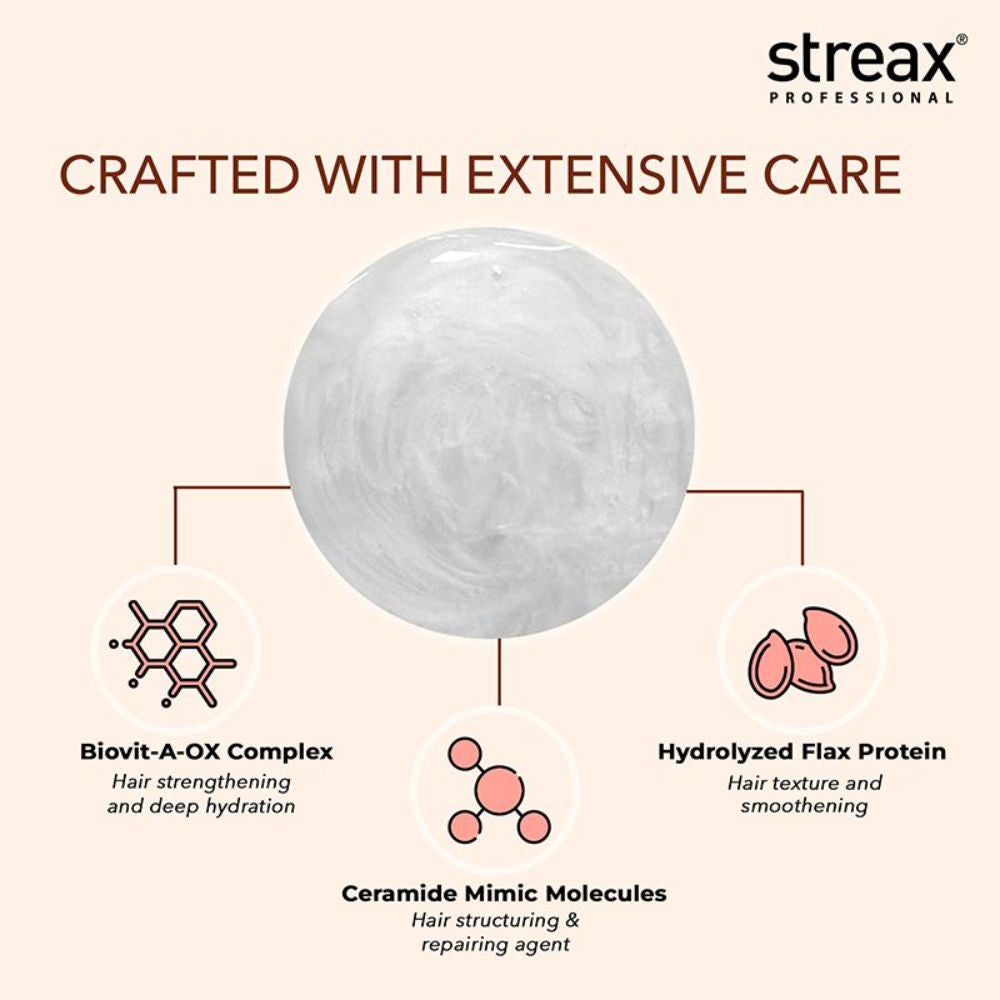 Streax Professional Vitariche Care Repair Max Shampoo For Dry, Damaged Hair, 300ml Buy at Indicrest Image 3