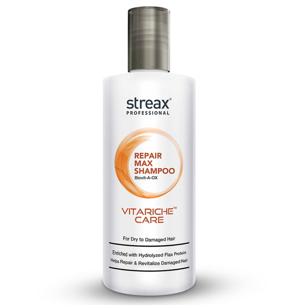 Streax Professional Vitariche Care Repair Max Shampoo For Dry, Damaged Hair, 300ml Buy at Indicrest Image 10
