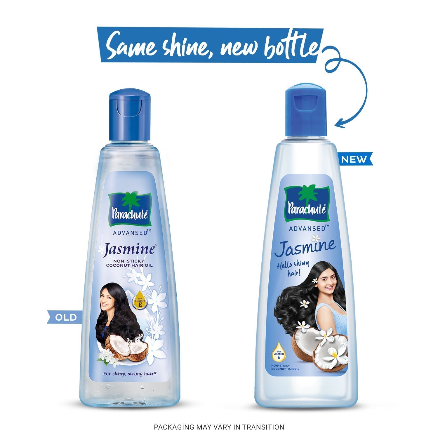 Parachute Advansed Jasmine Coconut Hair Oil, Vitamin E for Healthy Shiny Hair, Non-sticky, 500ml Buy at Indicrest Image 2