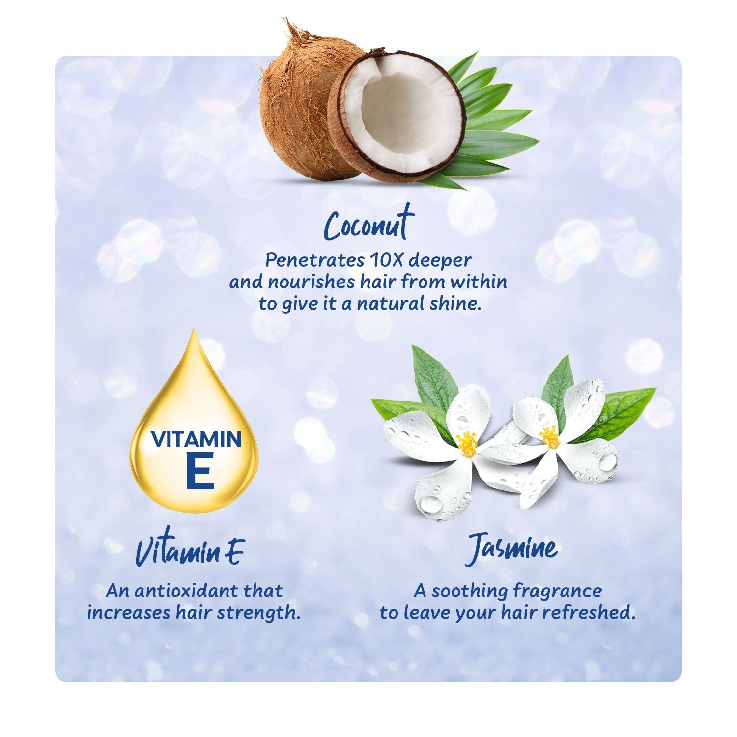 Parachute Advansed Jasmine Coconut Hair Oil, Vitamin E for Healthy Shiny Hair, Non-sticky, 500ml Buy at Indicrest Image 5