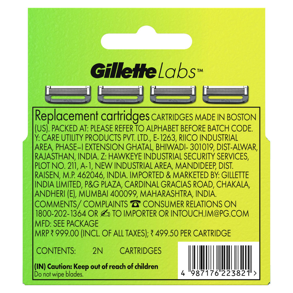 Gillette Labs Shaving Blades For Men – (Pack of 2), 2 pieces Buy at Indicrest Image 10