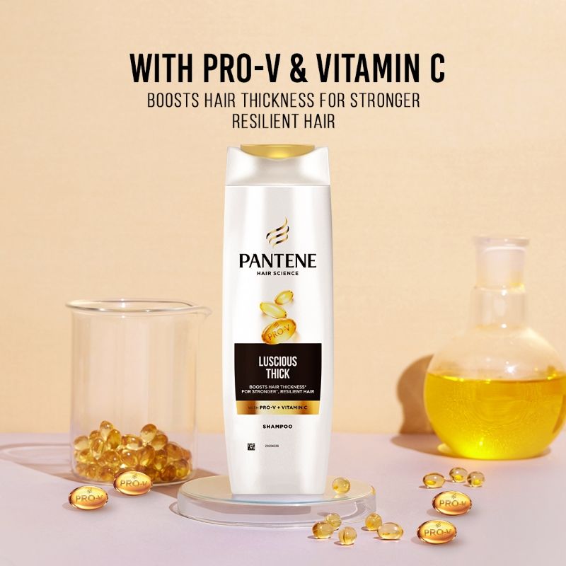 Pantene Advanced Hair Fall Solution Long Black Shampoo, 340ml Buy at Indicrest Image 2