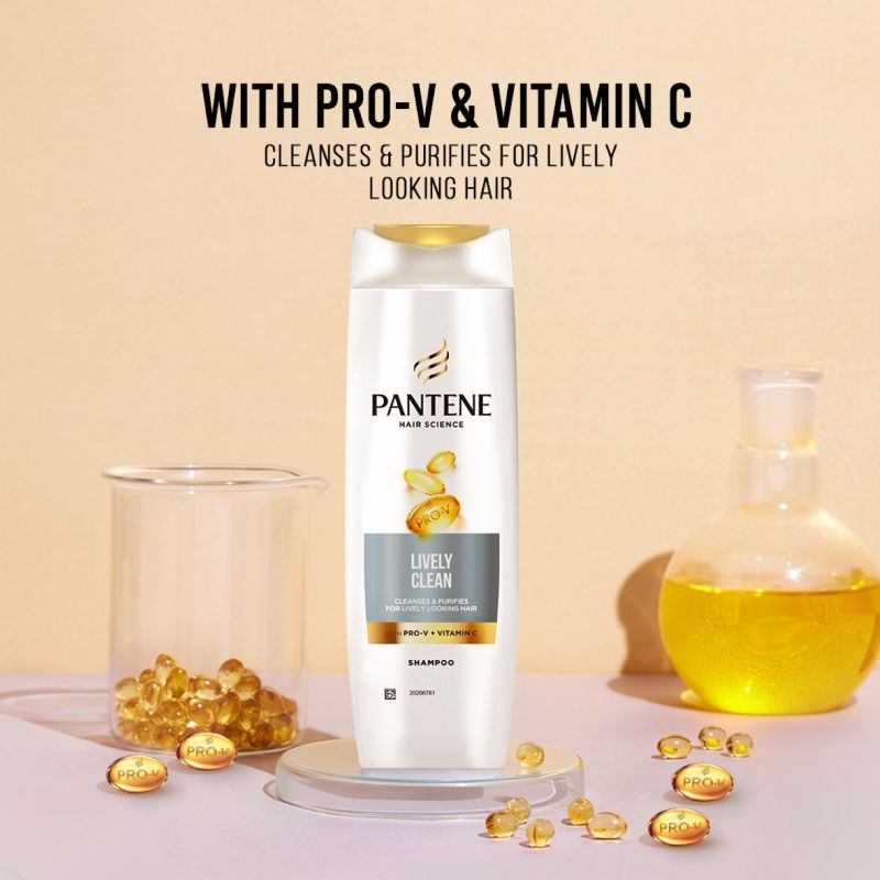 Pantene Advanced Hair Care Solution Lively Clean Shampoo, 400ml Buy at Indicrest Image 2